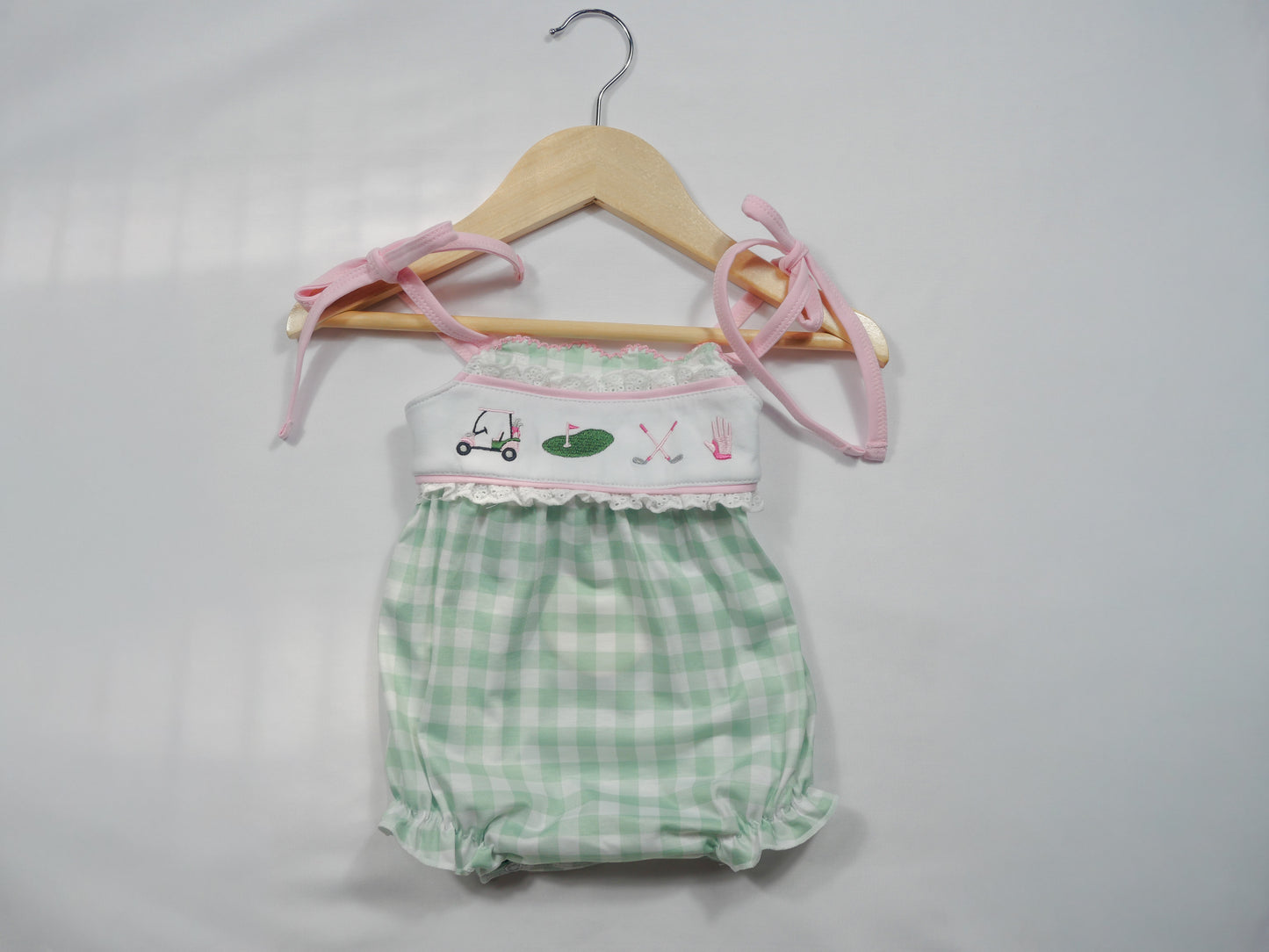 Green Golf Embroidered Bubble