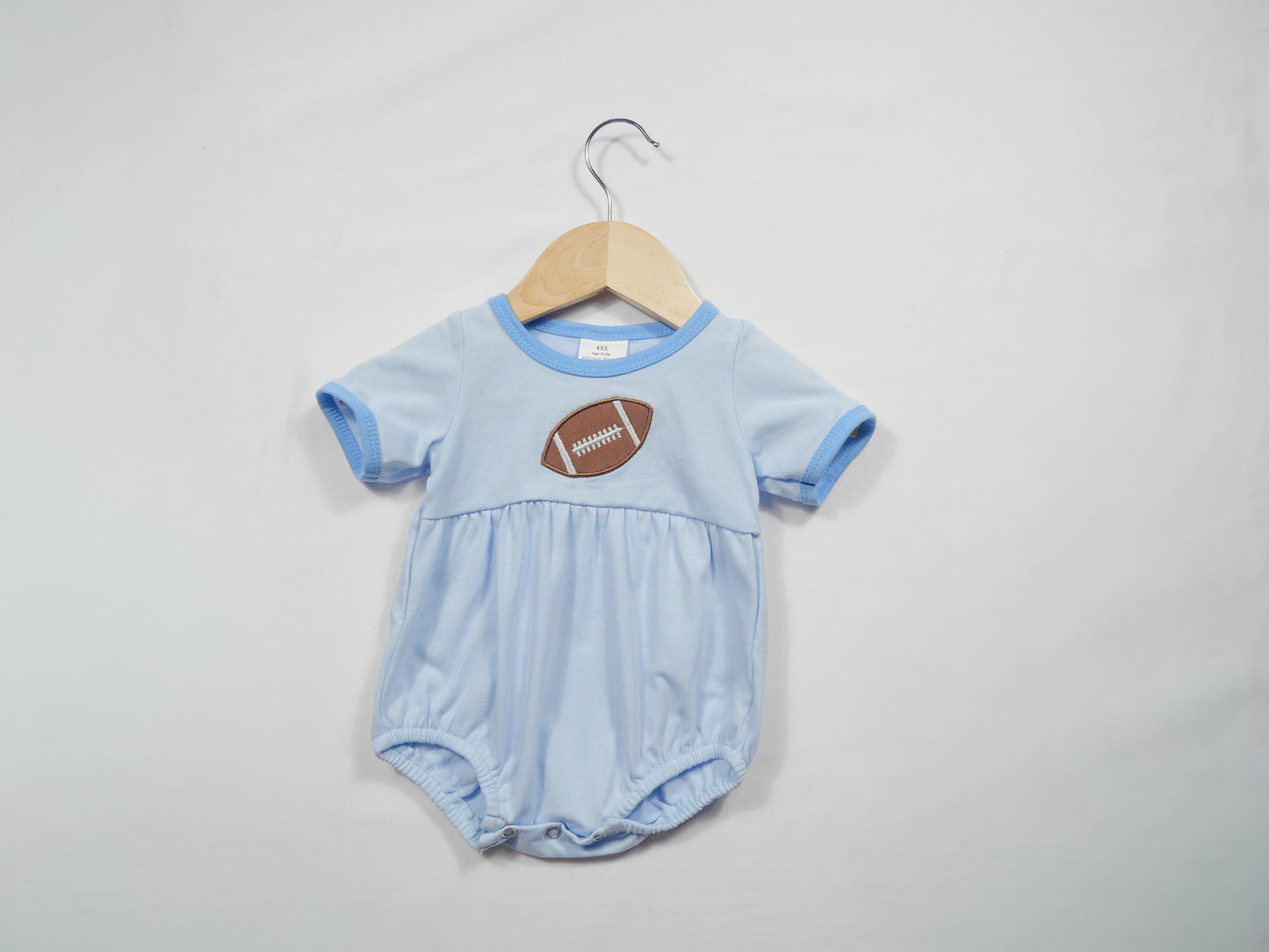 Football Short Sleeve Rompers