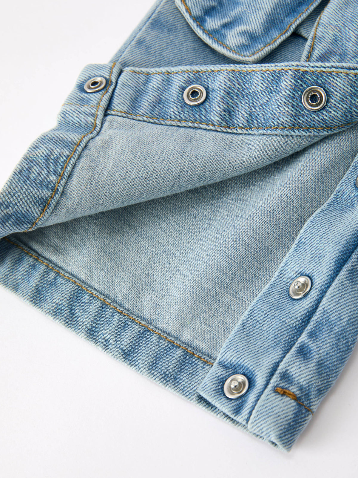 Bow Denim Girl Overalls Wide Leg Jumpsuit