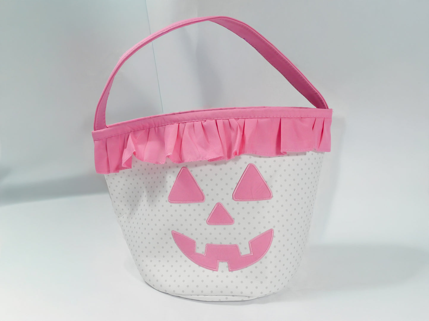 Pumpkin Appliqué Ruffle Basket
