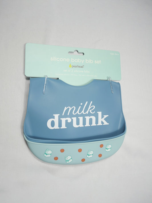 Milk Drunk Silicone Baby Bib Set