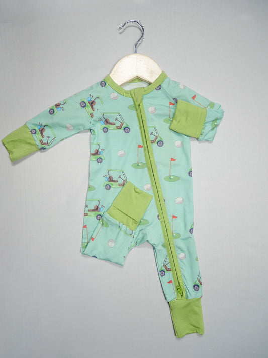 Bamboo Baby Convertible Zipper Pajama Golf