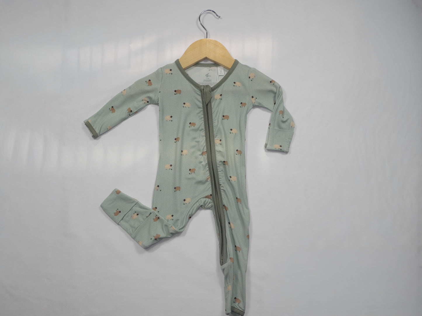 Lamb Bamboo Convertible Footed Onesie