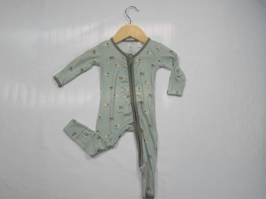 Lamb Bamboo Convertible Footed Onesie