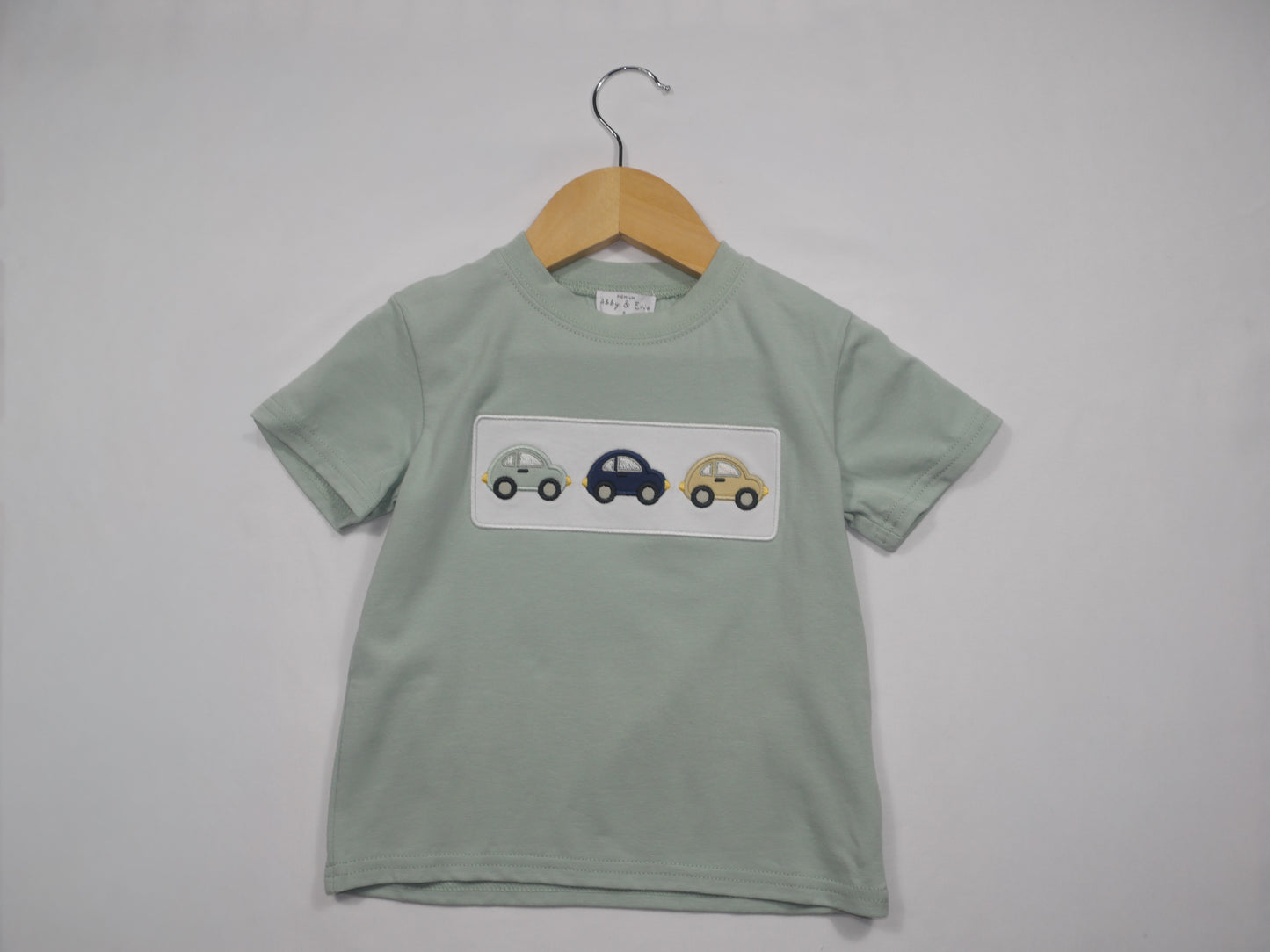 Green Embroidery Car Shirt