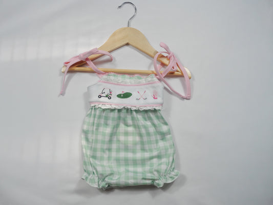 Green Golf Embroidered Bubble