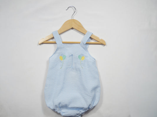 Blue Birthday ¨1¨ Balloon Romper