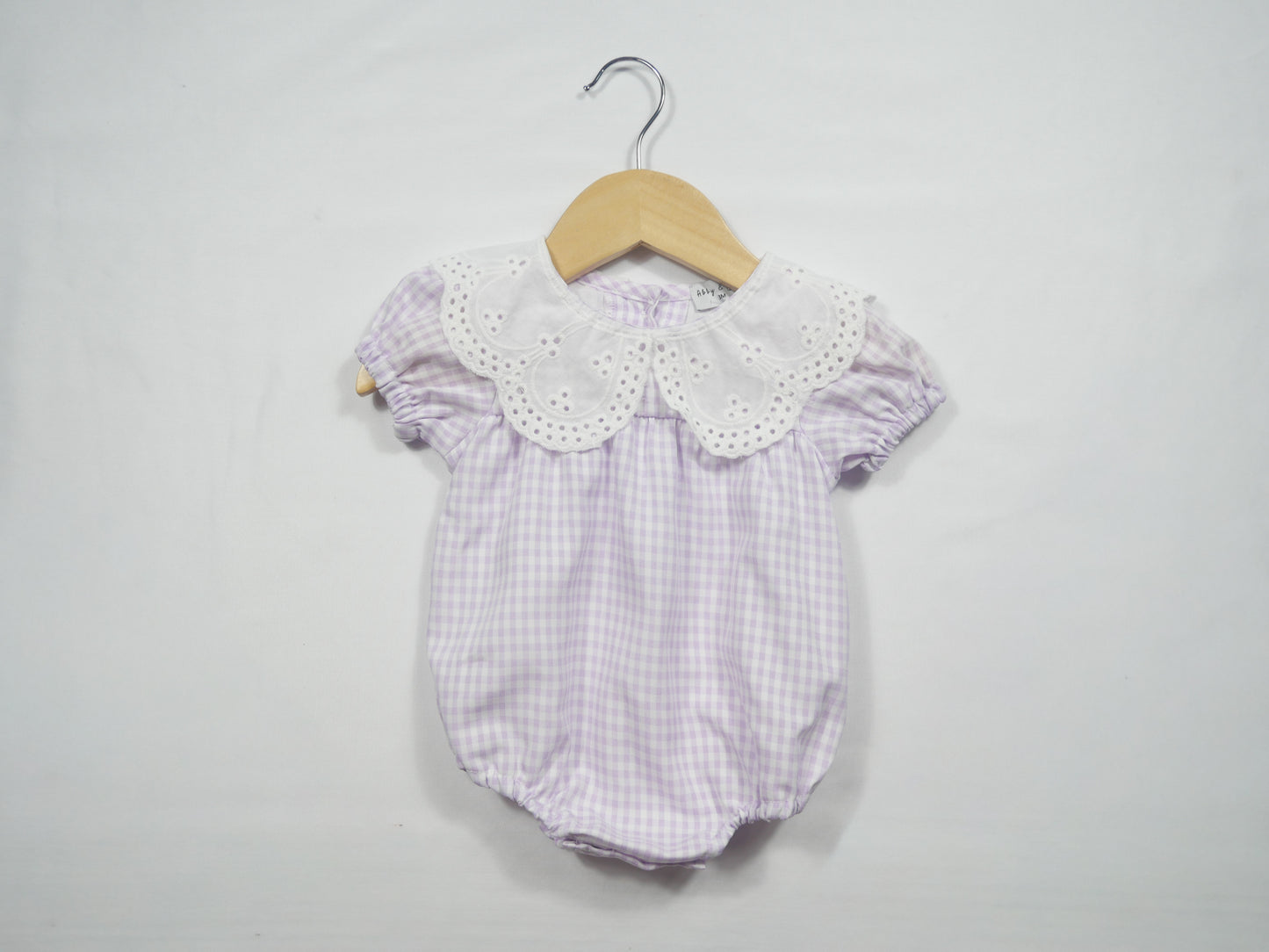 Purple Gingham Lace Bubble