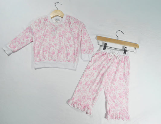 Pink Floral Print Set