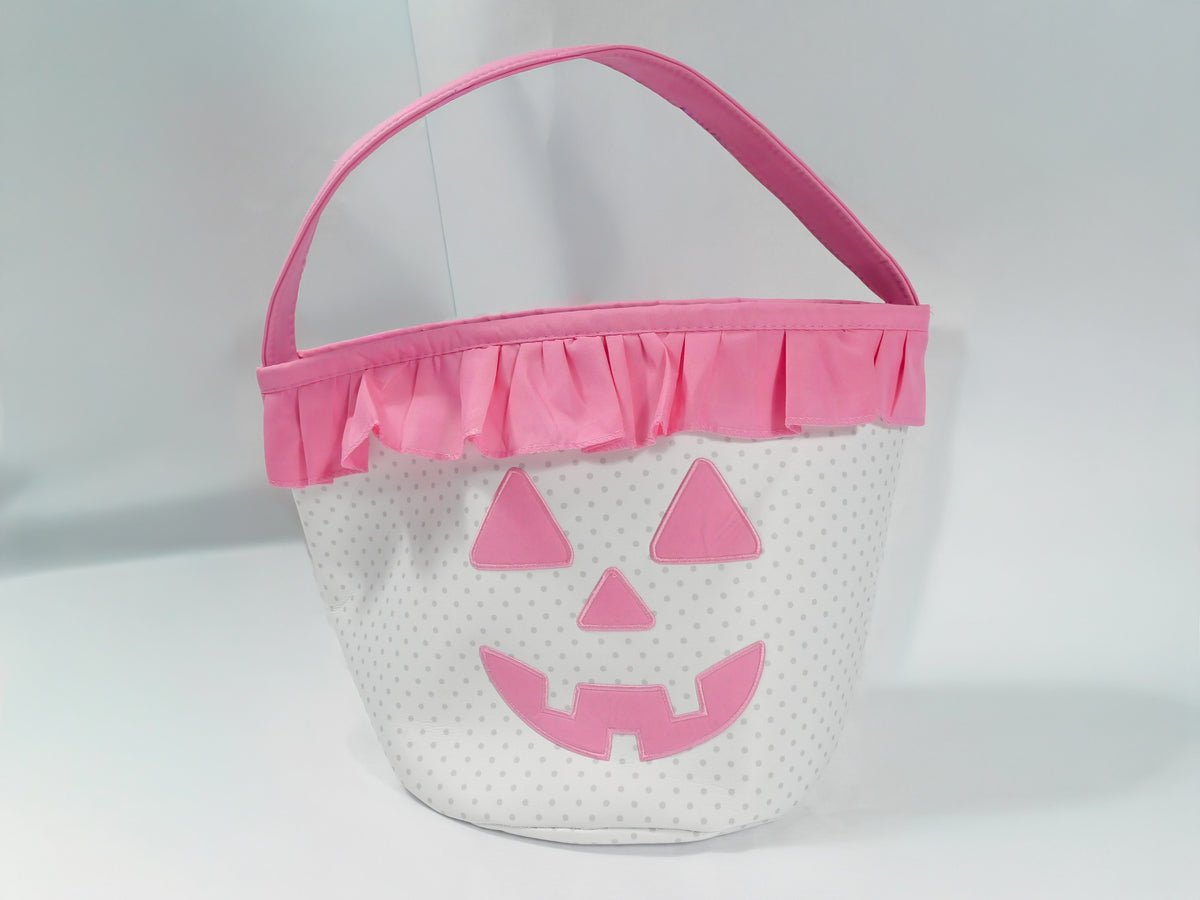Pumpkin Appliqué Ruffle Basket