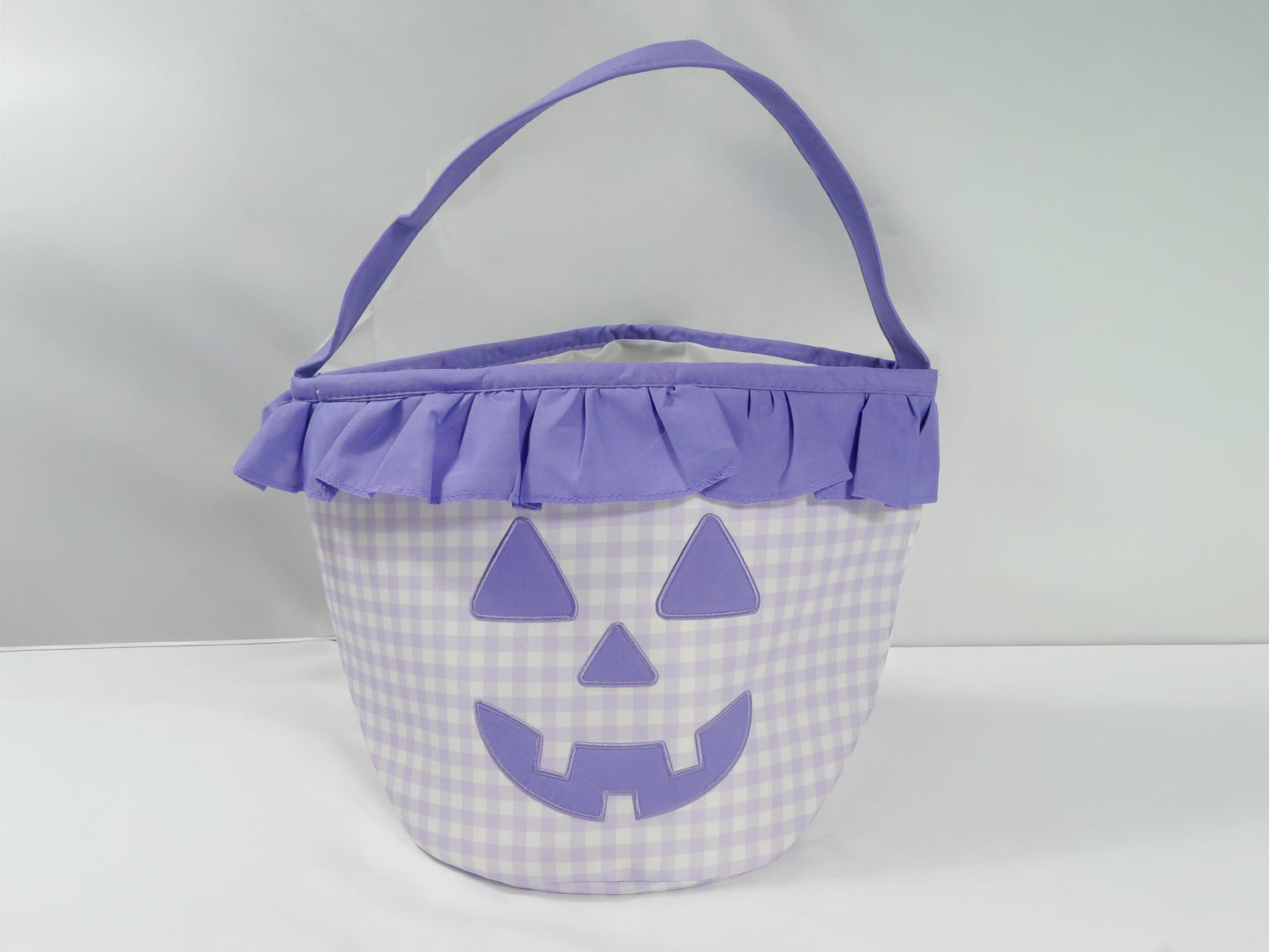 Pumpkin Appliqué Ruffle Basket