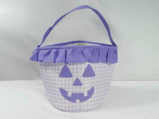 Pumpkin Appliqué Ruffle Basket