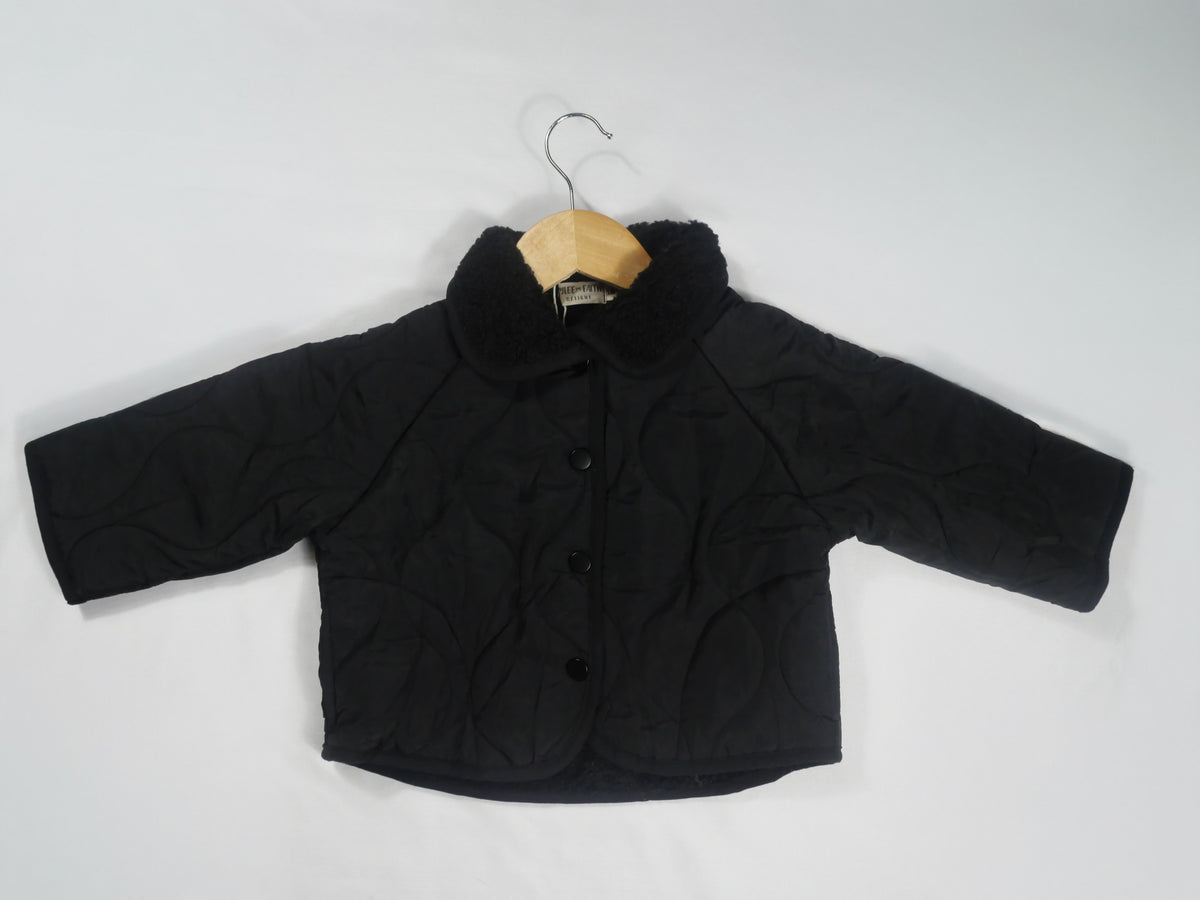 Quilted Baby Jacket with Cozy Collar