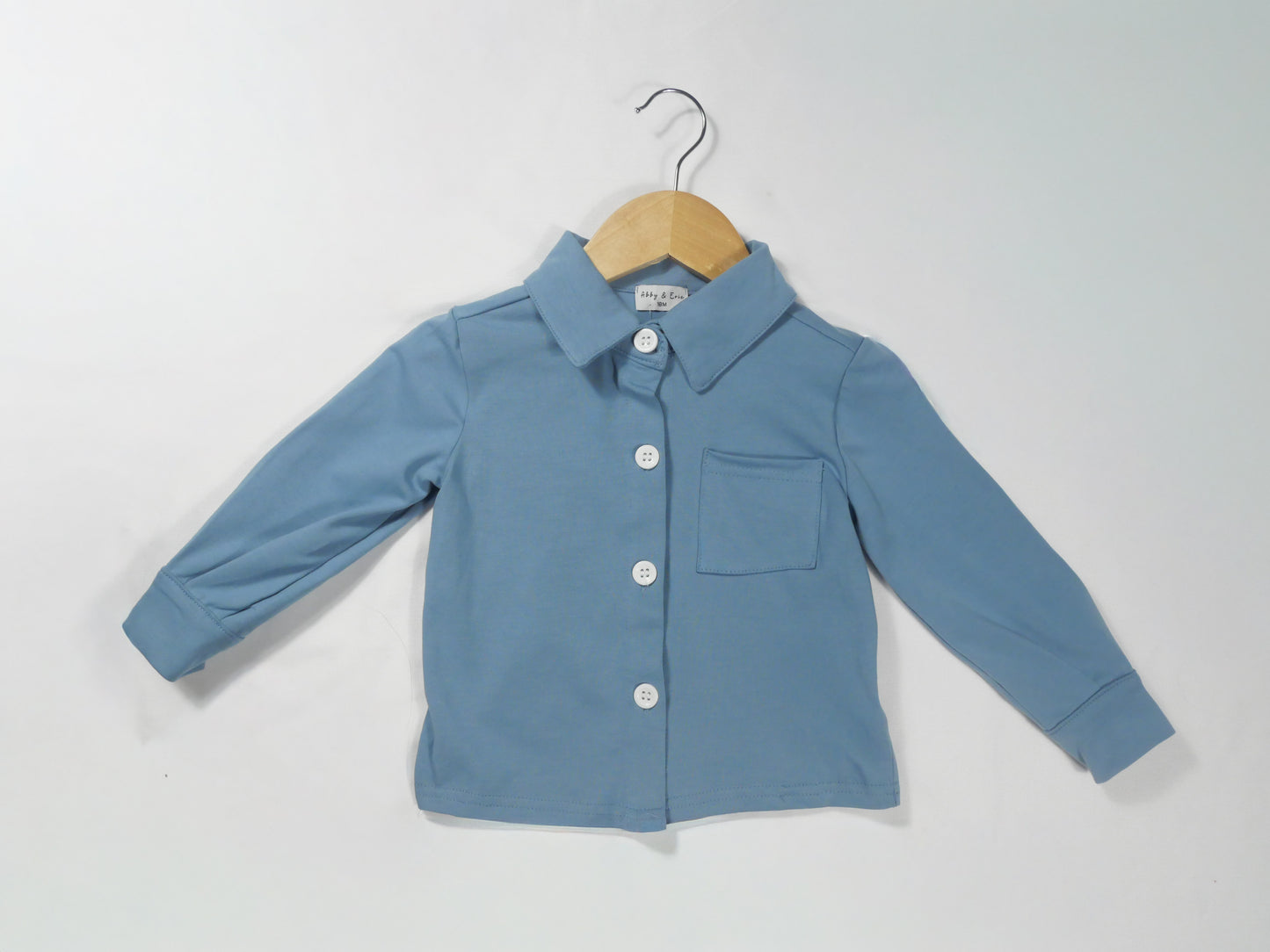 Blue Button Down Pocket Shirt