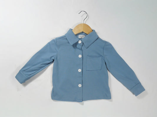 Blue Button Down Pocket Shirt