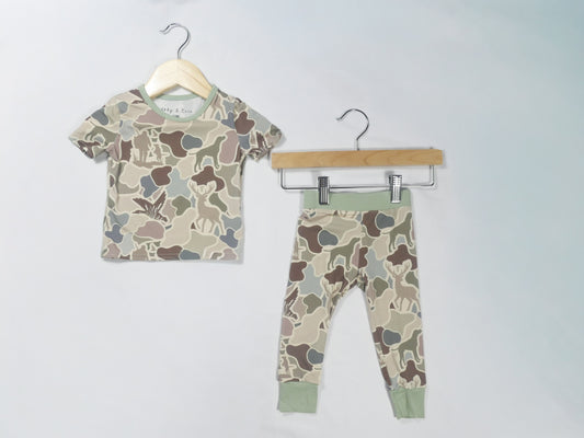 Camouflage Hunting Bamboo Pajama Set